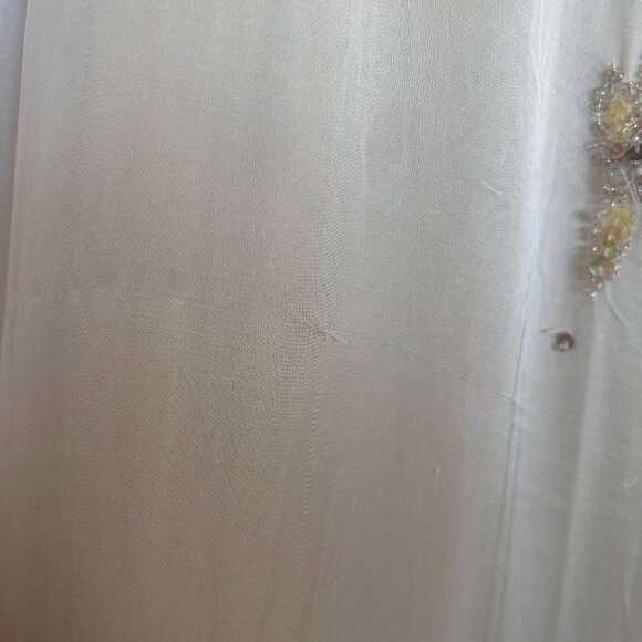 Free People Bali At Last Maxi Dress NWT Ivory Cream Beaded Embellished XS - Picture 15 of 16